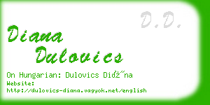 diana dulovics business card